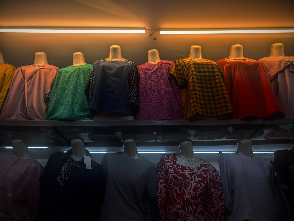 Luxury clothing display